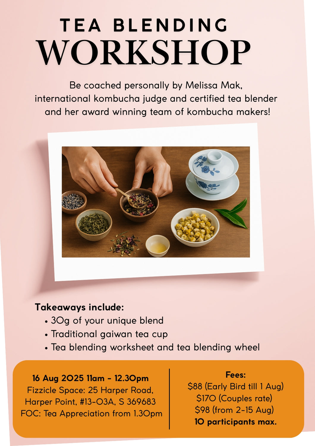 Blend Your Own Tea with Fizzicle’s Award-Winning Kombucha Team
