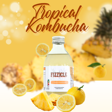 Tropical Kombucha drink by Fizzicle Singapore